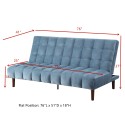 ACME Yolandi Adjustable Sofa in Teal Velvet & Dark Walnut Finish 57202 