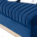 Contemporary Vertical Channel Tufted Velvet Sofa Loveseat Set Modern Upholstered 2pcs set Couch for Living Room Apartment with 4pillows,Blue 