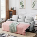9191 Light gray pull-out storage sofa 